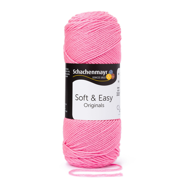 1 kg 10 db Schachenmayr Soft & Easy 100% akril fonal. Tű 4 mm. 00035 Pink