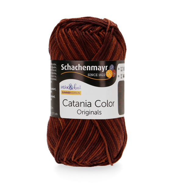 500 g Schachenmayr Catania Color 100% pamut fonal. 50 g 125 m. Tű 2,5-3,5. 00233