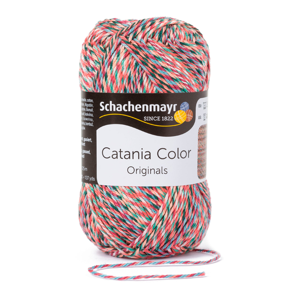 500 g Schachenmayr Catania Color 100% pamut fonal. 50 g 125 m. Tű 2,5-3,5. 00223