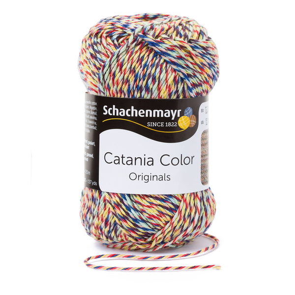 500 g Schachenmayr Catania Color 100% pamut fonal. 50 g 125 m. Tű 2,5-3,5. 00221