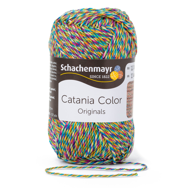 500 g Schachenmayr Catania Color 100% pamut fonal. 50 g 125 m. Tű 2,5-3,5. 00224