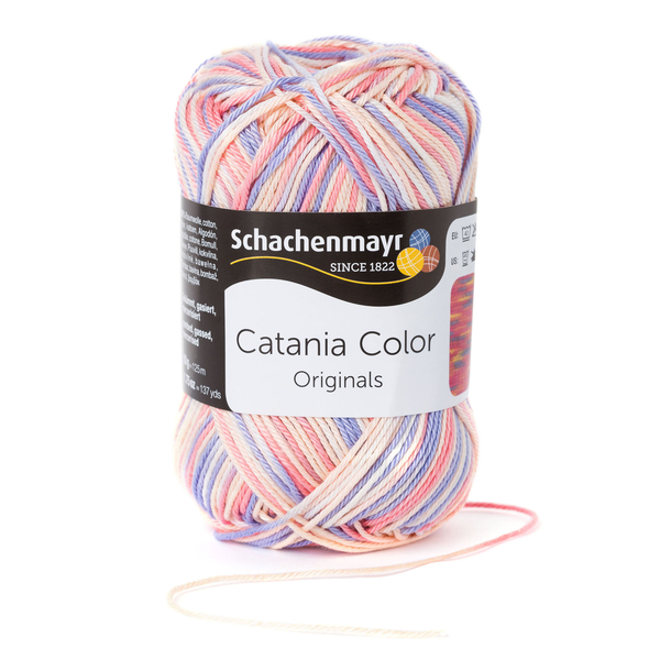 500 g Schachenmayr Catania Color 100% pamut fonal. 50 g 125 m. Tű 2,5-3,5. 00218