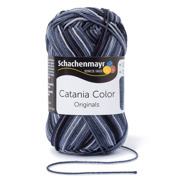 500 g Schachenmayr Catania Color 100% pamut fonal. 50 g 125 m. Tű 2,5-3,5. 00229