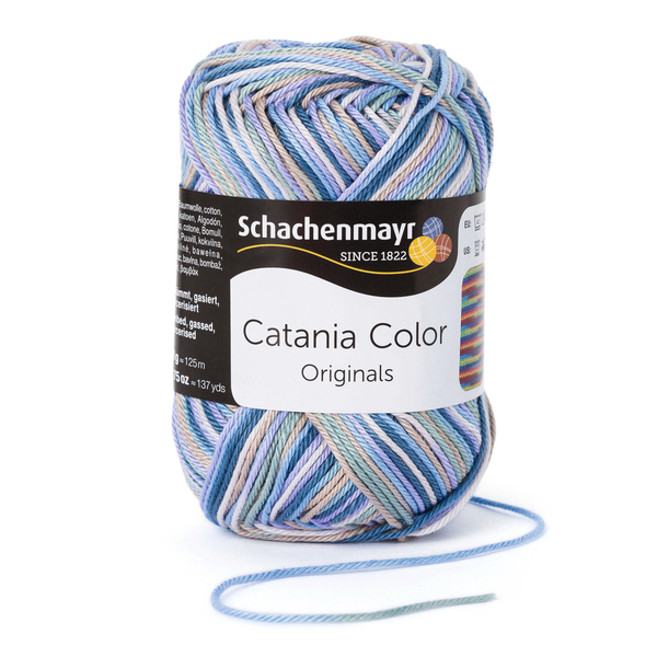 500 g Schachenmayr Catania Color 100% pamut fonal. 50 g 125 m. Tű 2,5-3,5. 00212