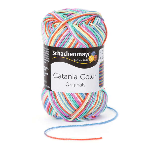 500 g Schachenmayr Catania Color 100% pamut fonal. 50 g 125 m. Tű 2,5-3,5. 00211