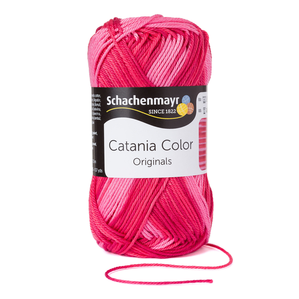 500 g Schachenmayr Catania Color 100% pamut fonal. 50 g 125 m. Tű 2,5-3,5. 00030