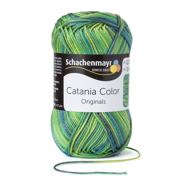 500 g Schachenmayr Catania Color 100% pamut fonal. 50 g 125 m. Tű 2,5-3,5. 00206