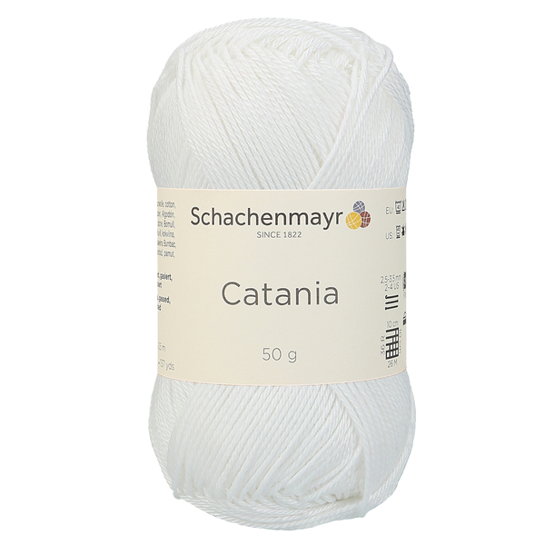 500 g Schachenmayr Catania 100% pamut fonal. 50 g 125 m. Tű 2,5-3,5 mm. 00106 