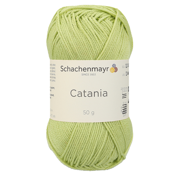 500 g Schachenmayr Catania 100% pamut fonal. 50 g 125 m. Tű 2,5-3,5 mm. 00392