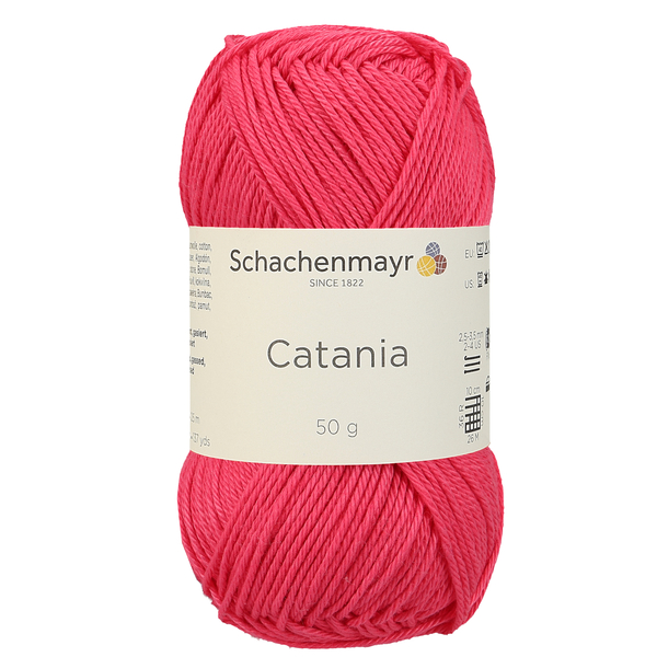 500 g Schachenmayr Catania 100% pamut fonal. 50 g 125 m. Tű 2,5-3,5 mm. 00256
