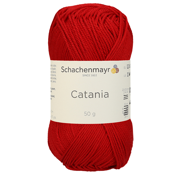 500 g Schachenmayr Catania 100% pamut fonal. 50 g 125 m. Tű 2,5-3,5 mm. 00115