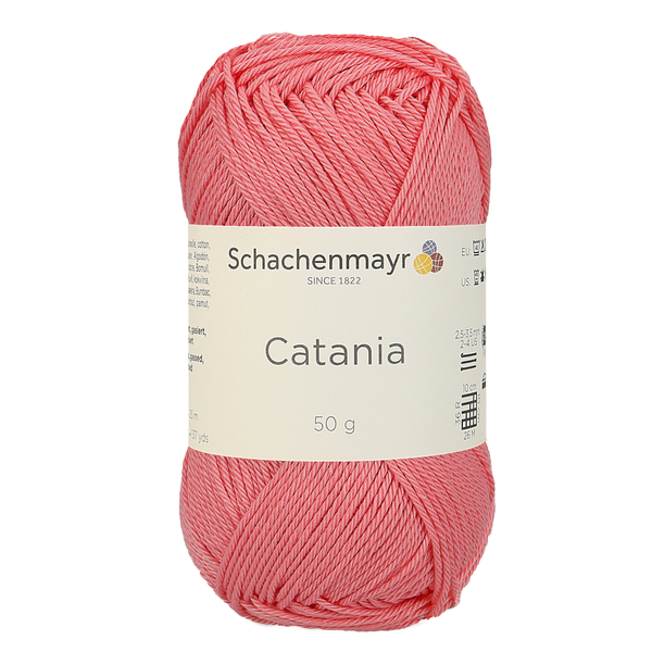 500 g Schachenmayr Catania 100% pamut fonal. 50 g 125 m. Tű 2,5-3,5 mm. 00409