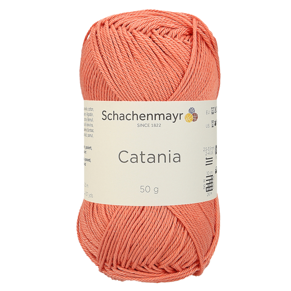 500 g Schachenmayr Catania 100% pamut fonal. 50 g 125 m. Tű 2,5-3,5 mm. 00427