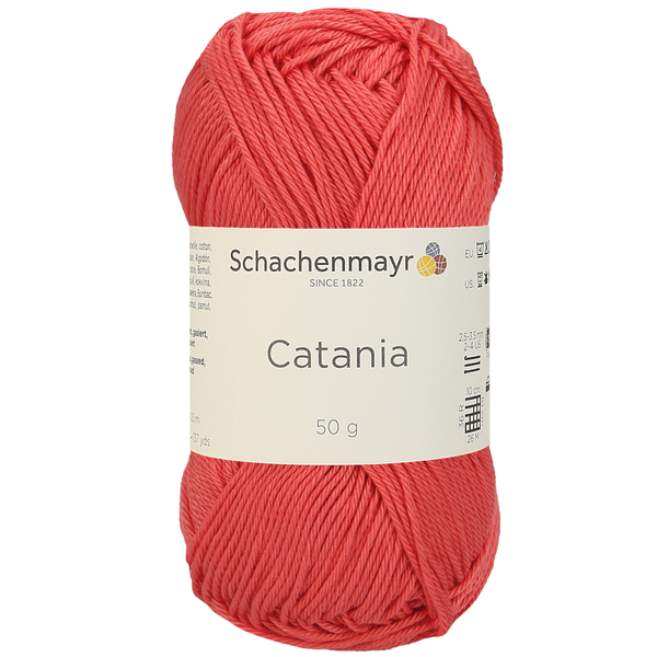 500 g Schachenmayr Catania 100% pamut fonal. 50 g 125 m. Tű 2,5-3,5 mm. 00252