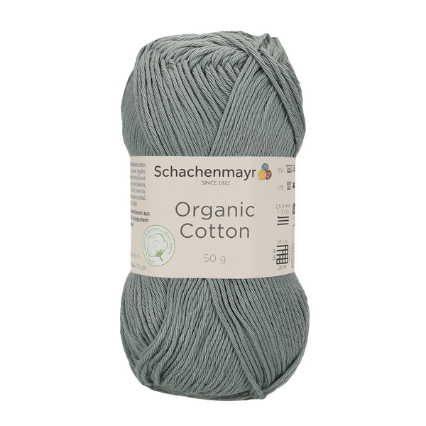 500 g Schachenmayr Organic Cotton 100% pamut fonal. 50 g 155 m.Tű 2,5-3 mm.00092