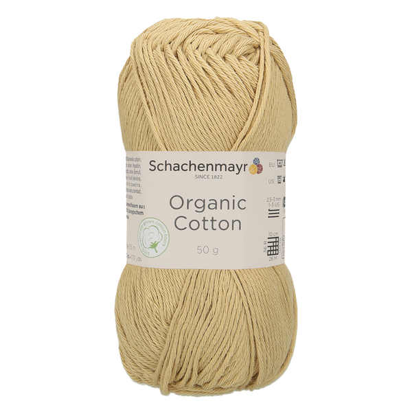 500 g Schachenmayr Organic Cotton 100% pamut fonal. 50 g 155 m.Tű 2,5-3 mm.00005
