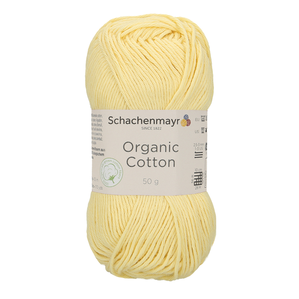 500 g Schachenmayr Organic Cotton 100% pamut fonal. 50 g 155 m.Tű 2,5-3 mm.00021