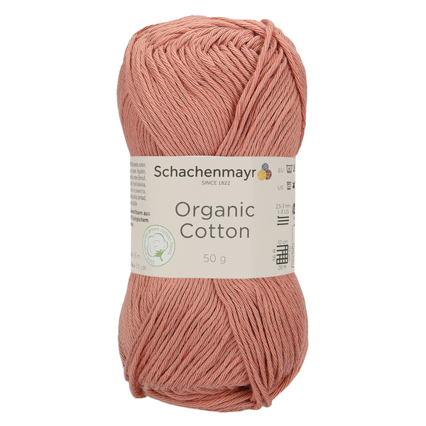 500 g Schachenmayr Organic Cotton 100% pamut fonal. 50 g 155 m.Tű 2,5-3 mm.00035