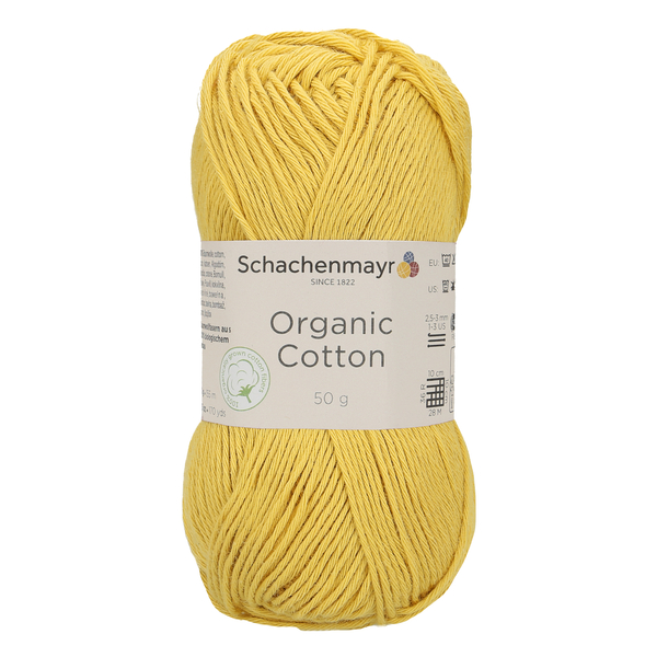 500 g Schachenmayr Organic Cotton 100% pamut fonal. 50 g 155 m.Tű 2,5-3 mm.00022