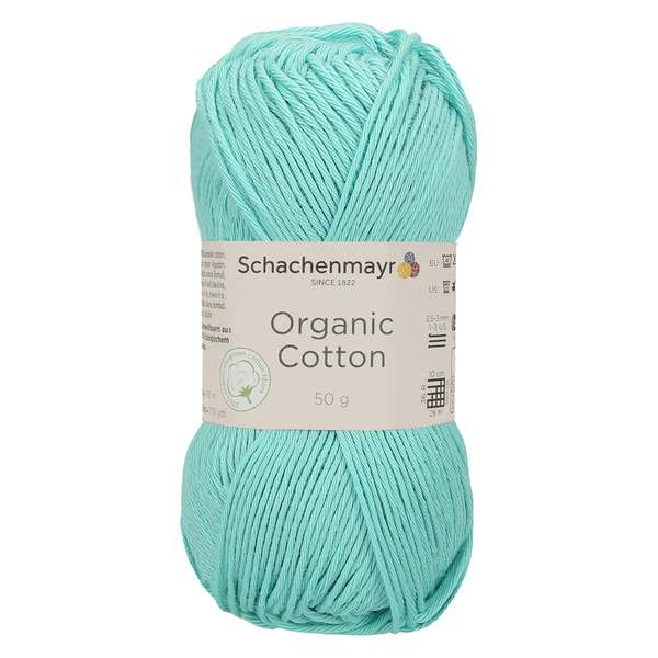 500 g Schachenmayr Organic Cotton 100% pamut fonal. 50 g 155 m.Tű 2,5-3 mm.00066