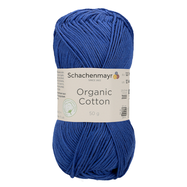 500 g Schachenmayr Organic Cotton 100% pamut fonal. 50 g 155 m.Tű 2,5-3 mm.00052