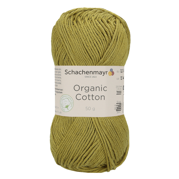 500 g Schachenmayr Organic Cotton 100% pamut fonal. 50 g 155 m.Tű 2,5-3 mm.00070