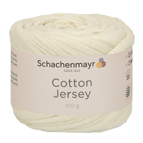 900 g Schachenmayr Cotton Jersey 70% pamut fonal. 100 g 74 m.Tű 7-8 mm. 00002