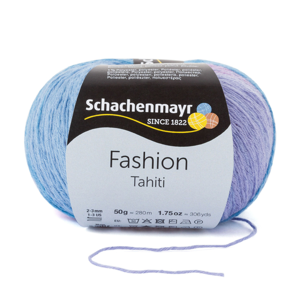 500 g Schachenmayr Tahiti 99% pamut fonal. 50 g 280 m. Tű 2-3 mm. 07645