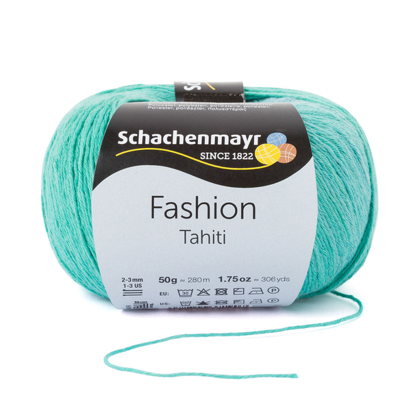 500 g Schachenmayr Tahiti 99% pamut fonal. 50 g 280 m. Tű 2-3 mm. 07652