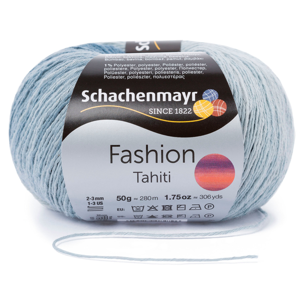 500 g Schachenmayr Tahiti 99% pamut fonal. 50 g 280 m. Tű 2-3 mm. 07693