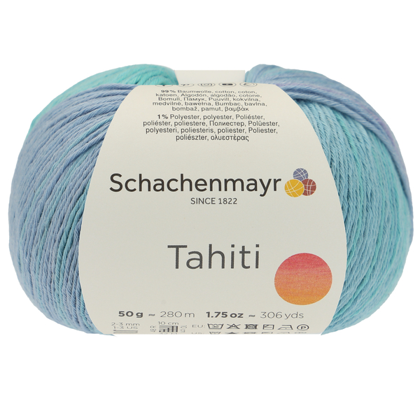 500 g Schachenmayr Tahiti 99% pamut fonal. 50 g 280 m. Tű 2-3 mm. 07698