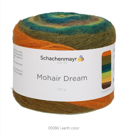 900 g 6 db Schachenmayr Mohair Dream 84% akril 8% mohair 8% gyapjú. Tű 3,5-4. 86