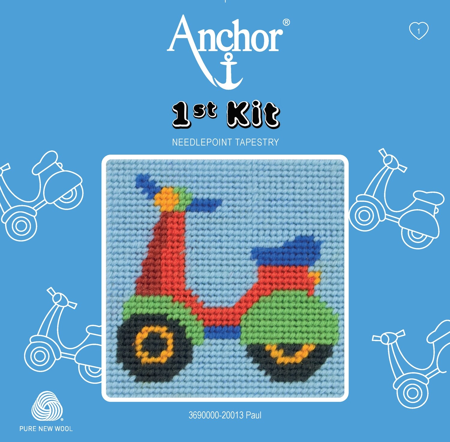 Anchor '1st Kit' gobelin hímzőkészlet gyerekeknek. Motor 20013