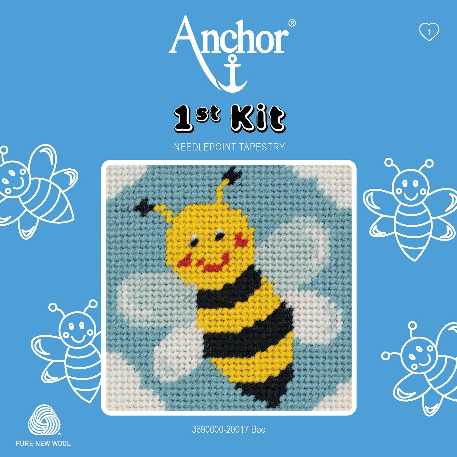 Anchor '1st Kit' gobelin hímzőkészlet gyerekeknek. Méhecske 20017