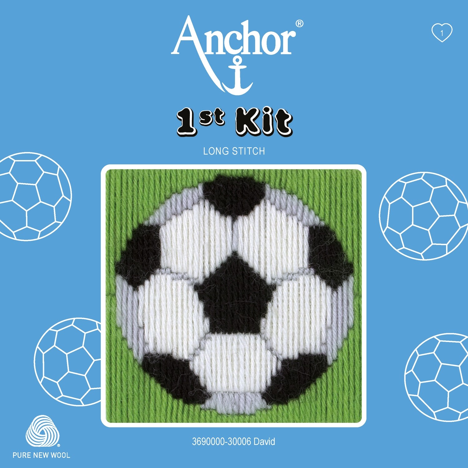 Anchor '1st Kit' gobelin hímzőkészlet gyerekeknek. Focilabda 30006