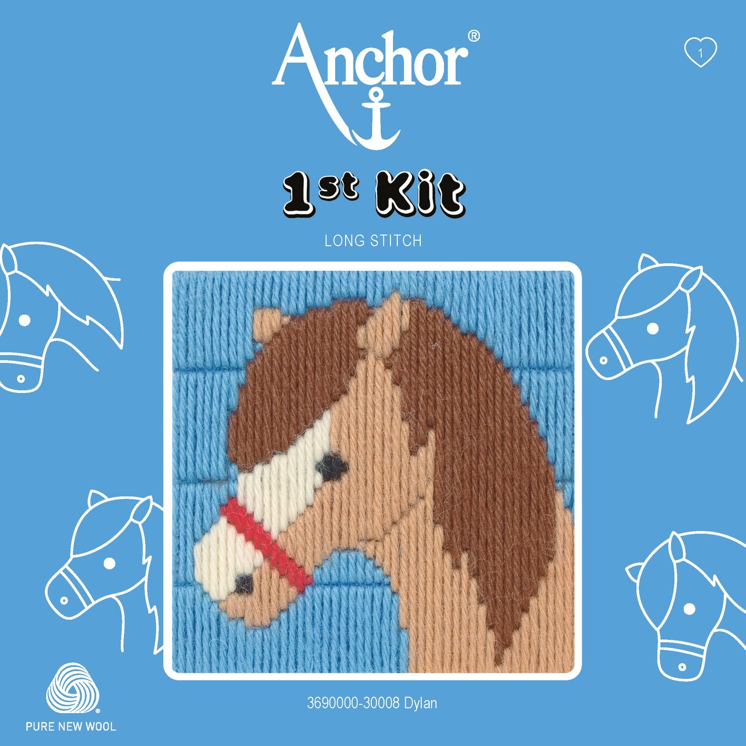 Anchor '1st Kit' gobelin hímzőkészlet gyerekeknek. Dylan póni 30008