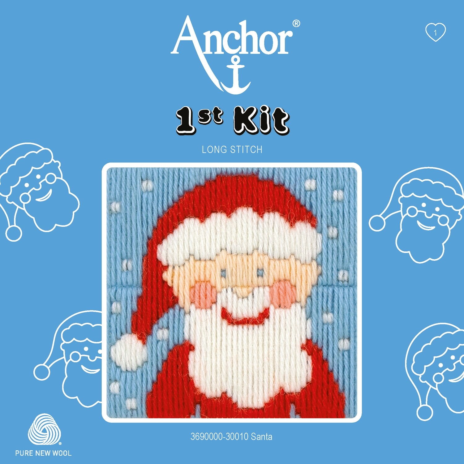 Anchor '1st Kit' gobelin hímzőkészlet gyerekeknek. Mikulás 30010