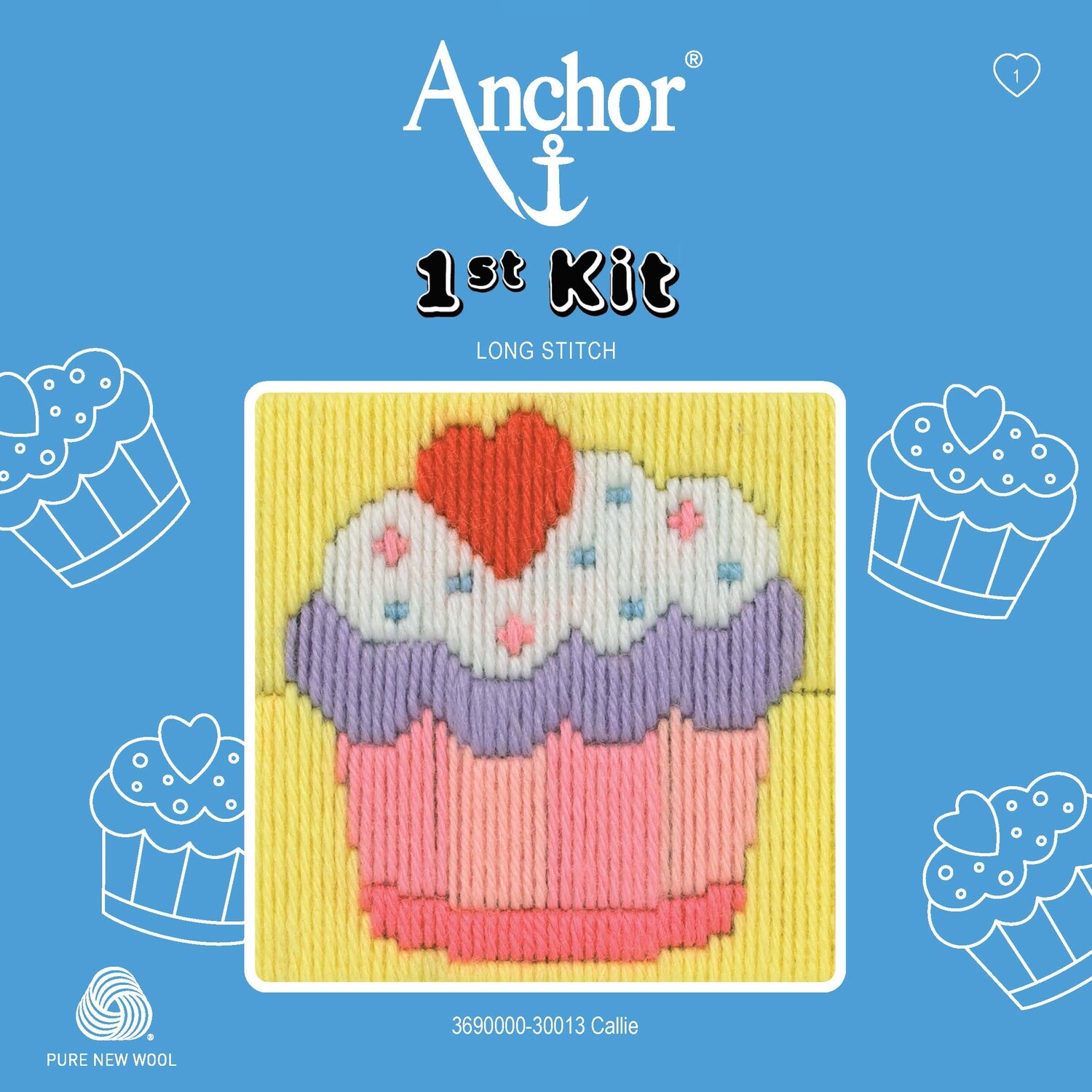 Anchor '1st Kit' gobelin hímzőkészlet gyerekeknek. Callie cupcake 30013