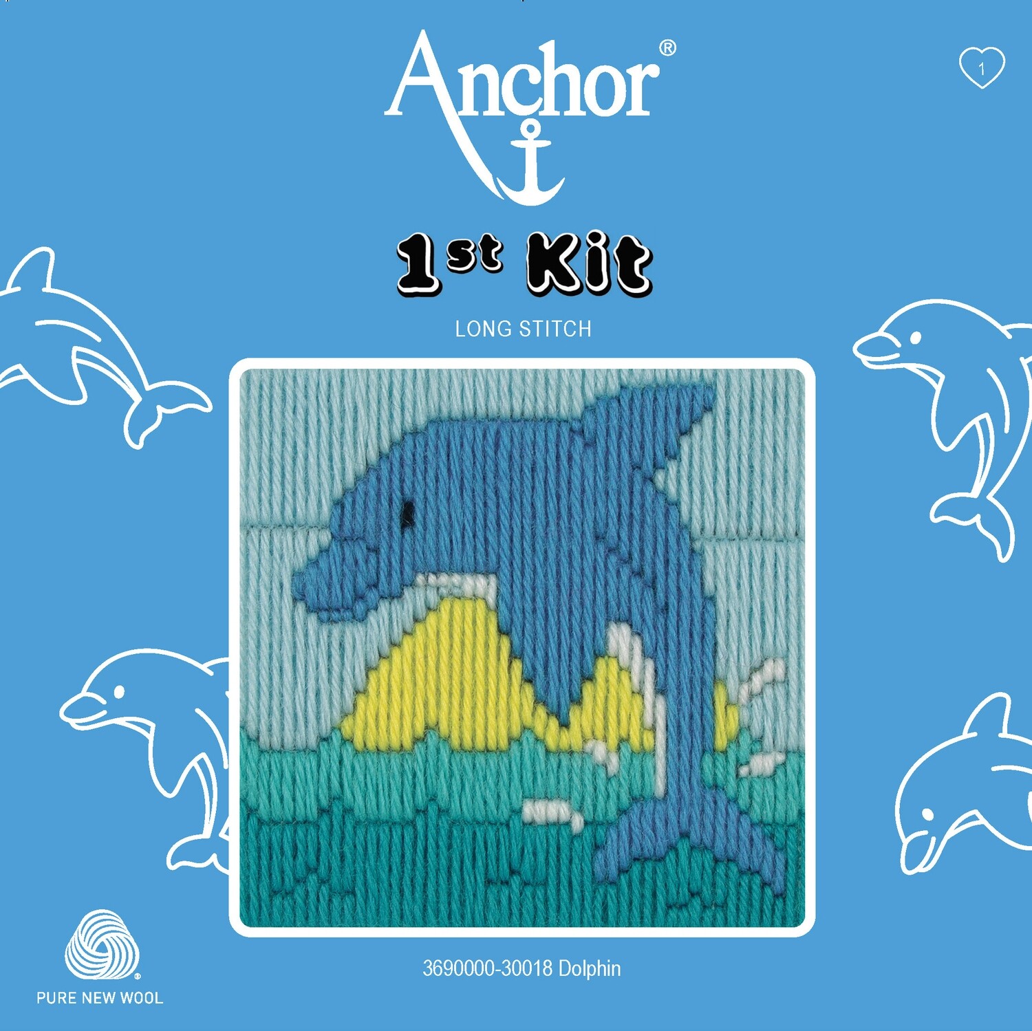 Anchor '1st Kit' gobelin hímzőkészlet gyerekeknek. Delfin 30018