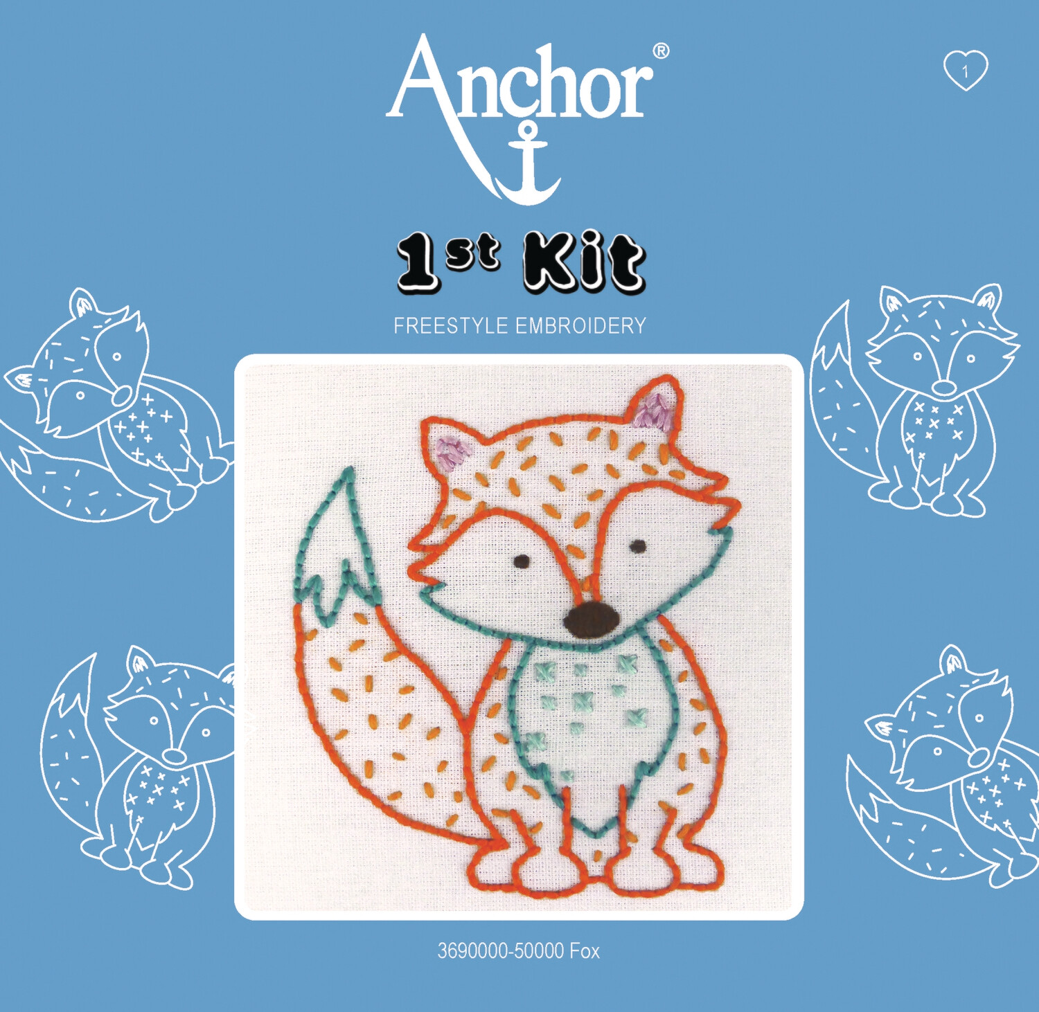 Anchor '1st Kit' gobelin hímzőkészlet gyerekeknek. Róka 5000