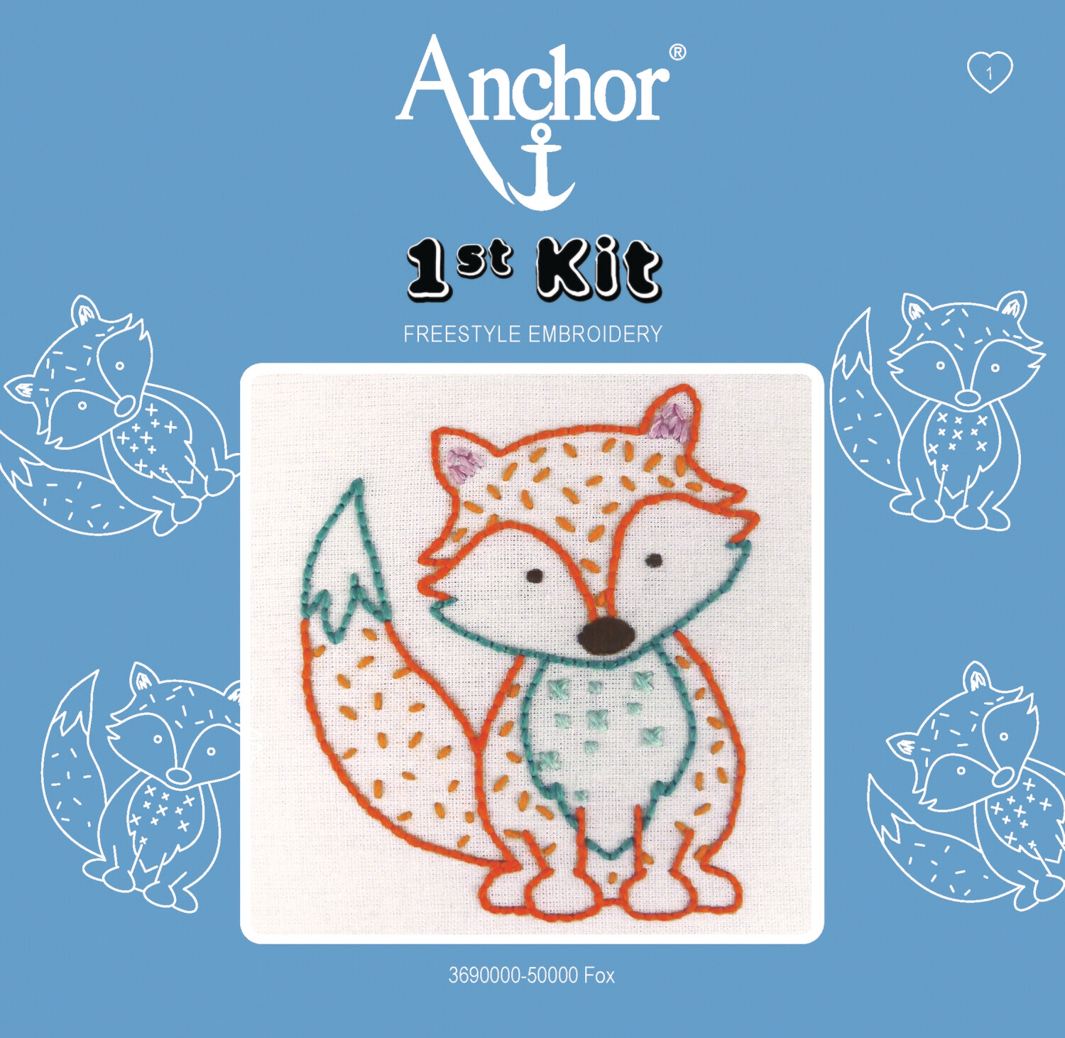Anchor '1st Kit' gobelin hímzőkészlet gyerekeknek. Róka 5000