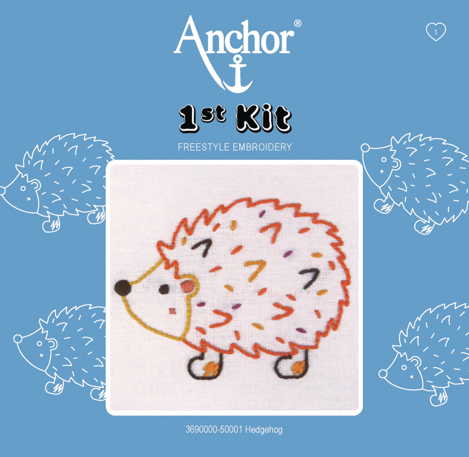 Anchor '1st Kit' gobelin hímzőkészlet gyerekeknek. Süni 5001
